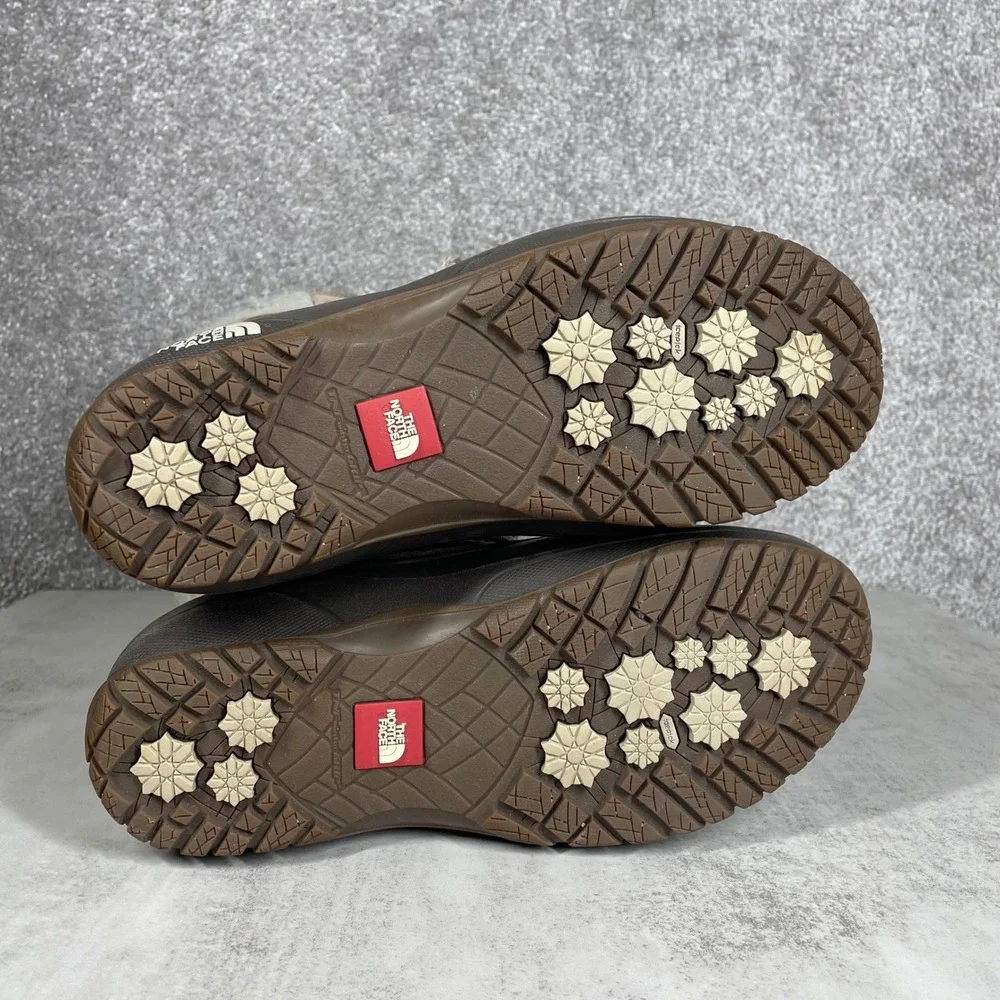 North Face Shellista II Mid Boots Womens Size 7 Snow Rain Winter Waterproof Tan